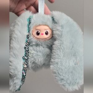 Mint Green Flip Sequin Mini Labubu Bunny